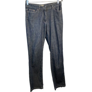 Autre Ton Straight Leg Denim Jeans Womens Sz 42T Mid Rise Cotton Blend Casual